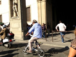 People watching in Florence