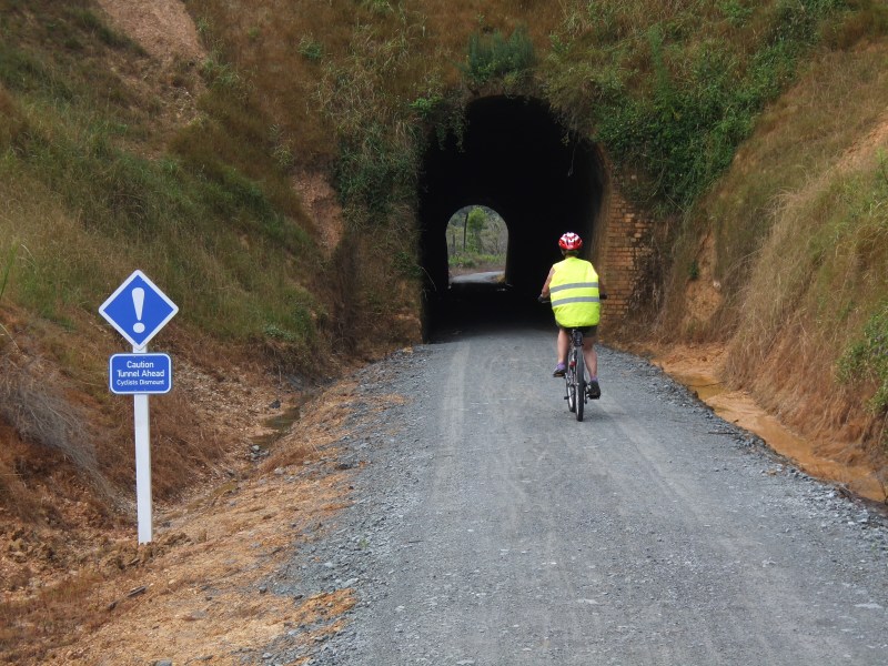 The helpful sign told us what the hole in the hill was