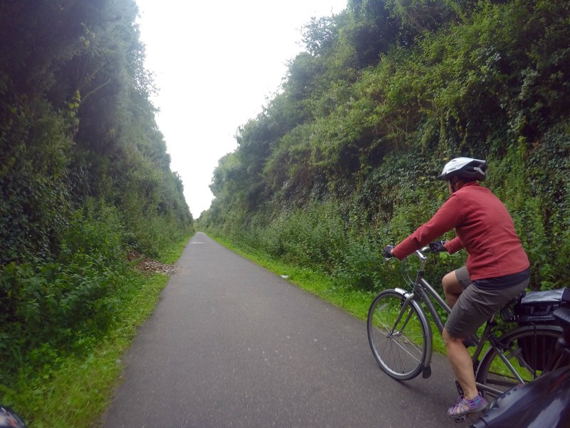 Ruth set a blistering pace on the last leg of the cornwall Ride