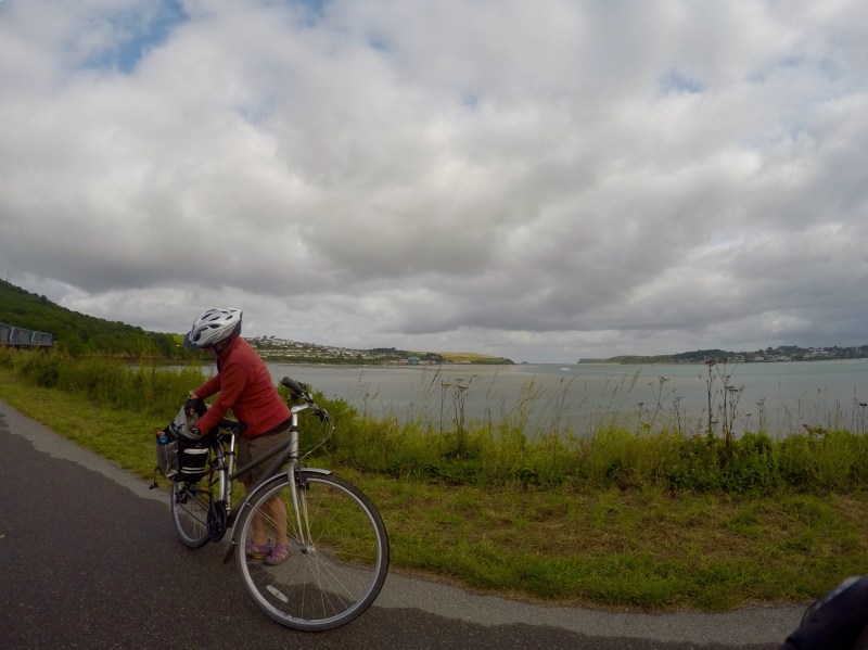 Ruth making some adjustments to make her go faster - Camel trail