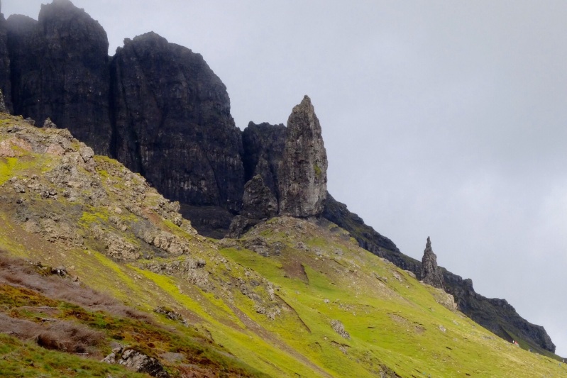 The Trottenish Peninsula on Skye has slipped and eroded to create a other worldly landscape. This one was called 'the old man of storr'