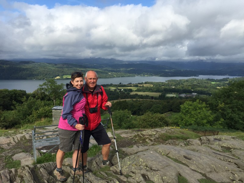 Yuk, a posed photo above Lake Windermere and a rare outing for the shorts