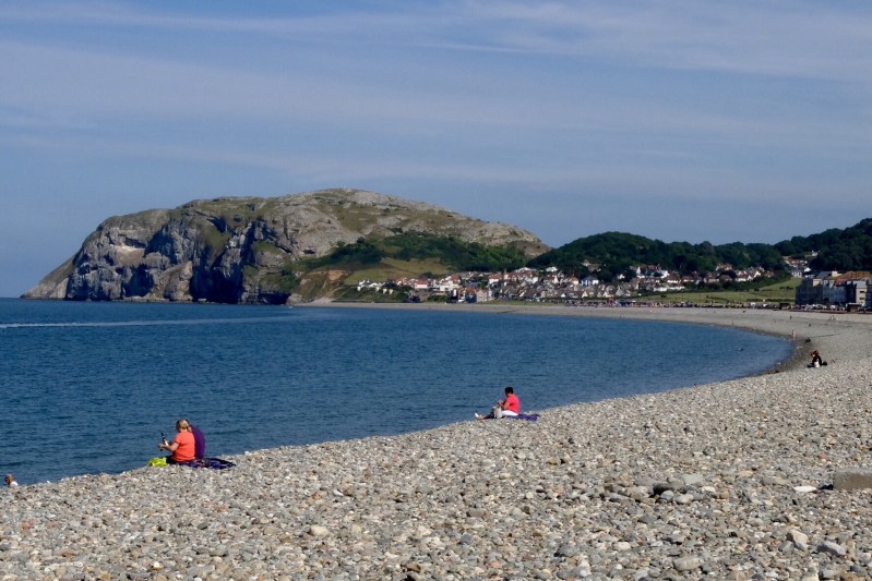 The bulk of the bay was rocky and unpopular - Llandudno