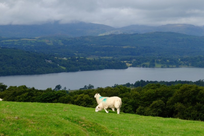 Lake Windermere between rain bands
