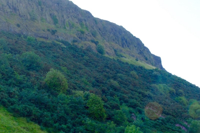 The Salisbury Crags close to the city were my escape from shop browsing with Ruth