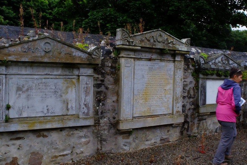 Ruth moves on from the memorial plaques to her ancestors