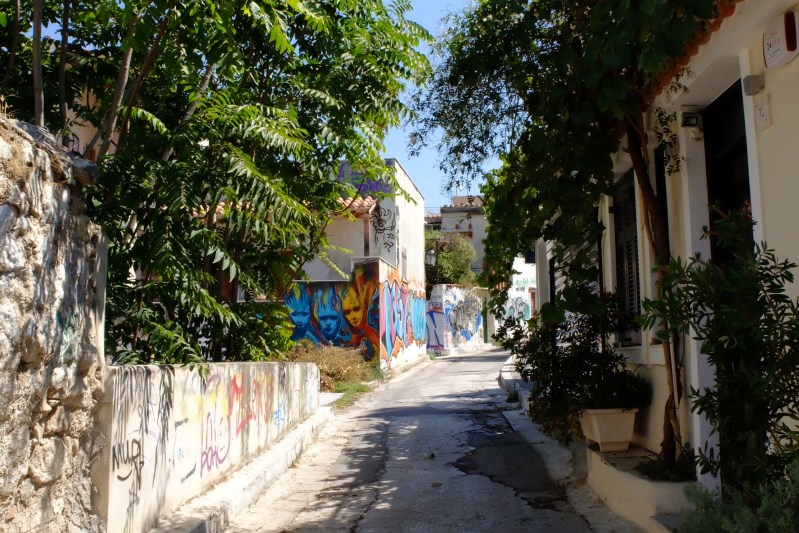 The Acropolis was one of the few areas to escape the grafitti
