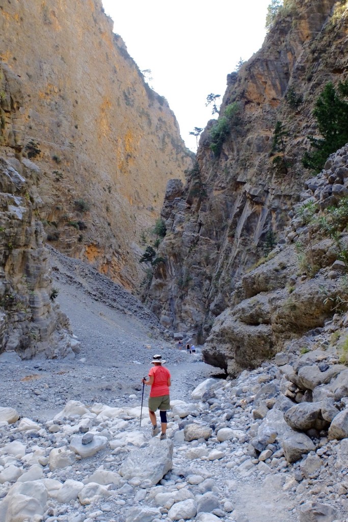 A fairly typical section where the river bed was used as the track. It tended to be hard on the feet and ankles.