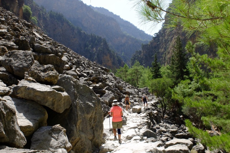 You hoped that the earth did not decide to hic-cup as you were walking beside or sumtimes under these massive piles of boulders.