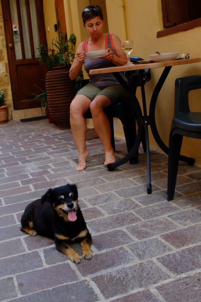 Ruth's new buddy, Spiro the dog