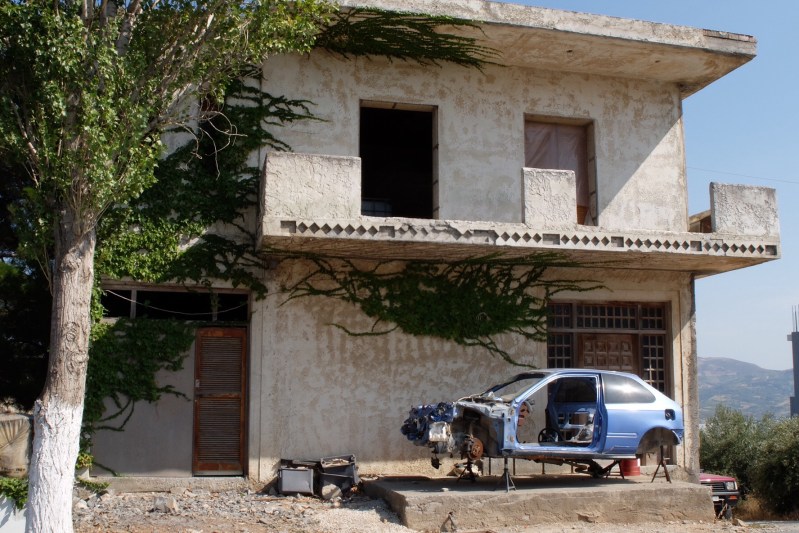 One has not been finished, the other looks as though it may have finished it's useful life.