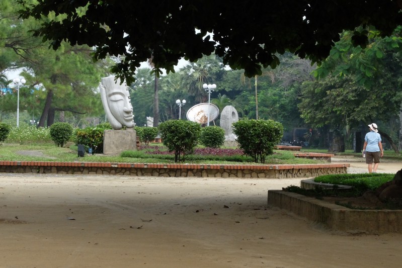 The parks in Hue are full of artwork, this one was along side the "perfumed river" which runs through the city.