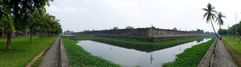 A wander around the outside of the old Imperial city in Hue was a pleasant and interesting stroll.