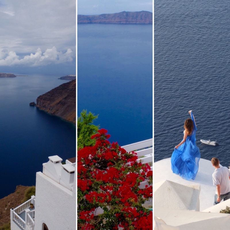 A little experiment using some of my Santorini pictures and the Instagram "Layout" app.
