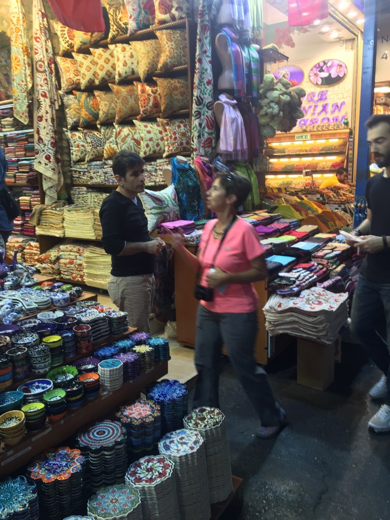 The shopkeepers are quick to pounce on you with